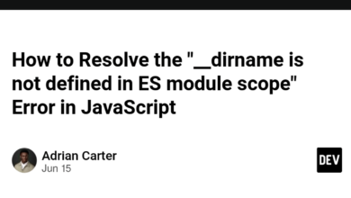 Referenceerror: __Dirname is Not Defined in Es Module Scope