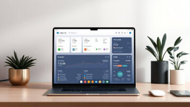 Ledger Live wallet dashboard on laptop